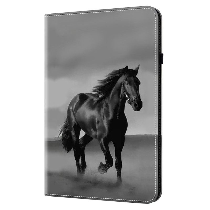 Capa para Samsung Galaxy Tab S9 FE / S9 Horse Preto