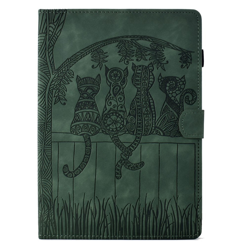 Capa para Samsung Galaxy Tab S9 Cat Scene