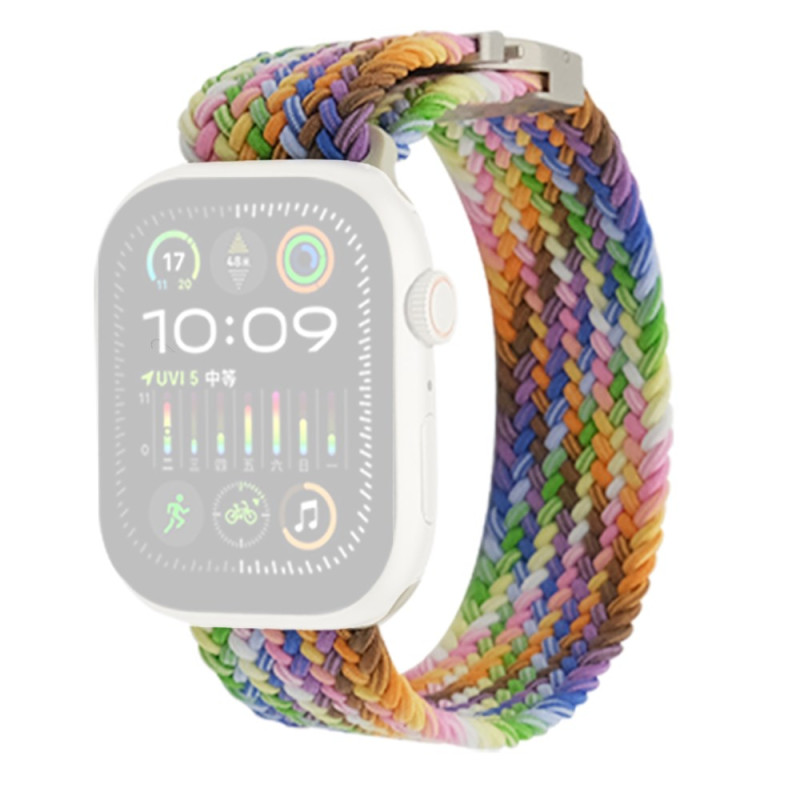 Pulseira para Apple Watch Series 46mm a 42mm / SE / Ultra 49mm Tecido Elástico