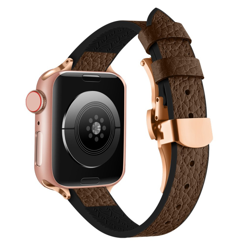 Pulseira para Apple Watch Series 46mm a 42mm / SE / Ultra 49mm Couro texturizado