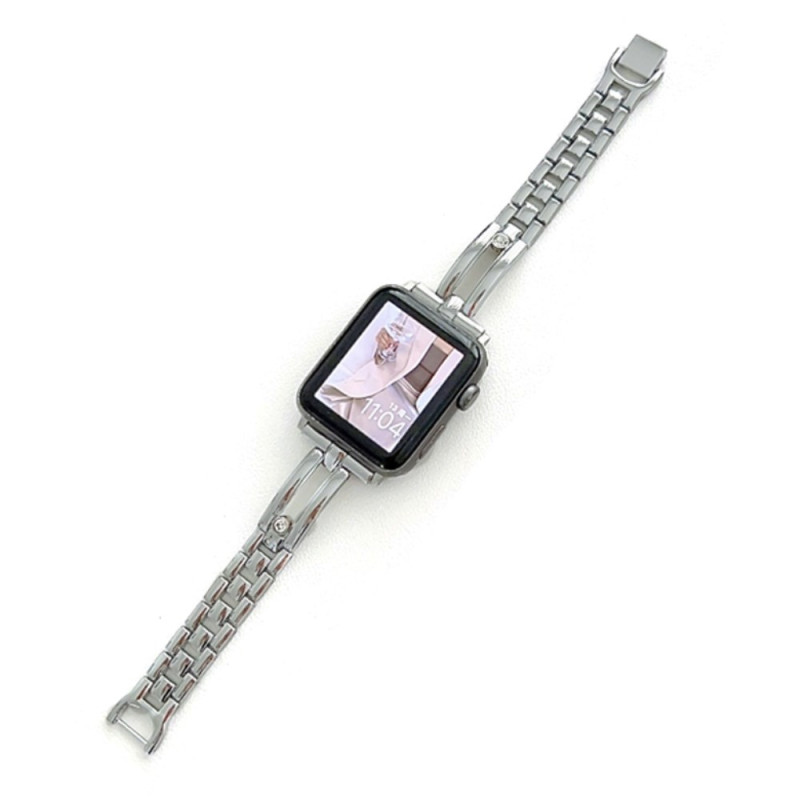 Pulseira para Apple Watch Series 46mm a 42mm / SE / Ultra 49mm Liga e strass