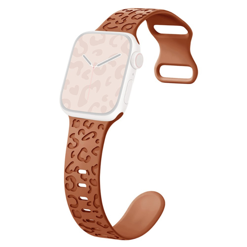 Pulseira para relógio Apple 46 mm a 42 mm / SE / Ultra 49 mm padrão Leopardo