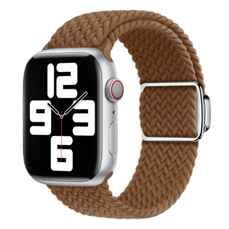 Bracelete para Apple Watch Series 46mm a 42mm / SE / Ultra 49mm Nylon entrançado liso ou multicolorido