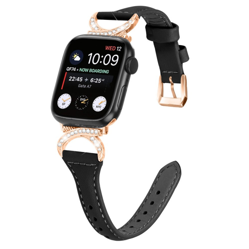 Pulseira para Apple Watch Series 46mm a 42mm / SE / Ultra 49mm Glamour Strass