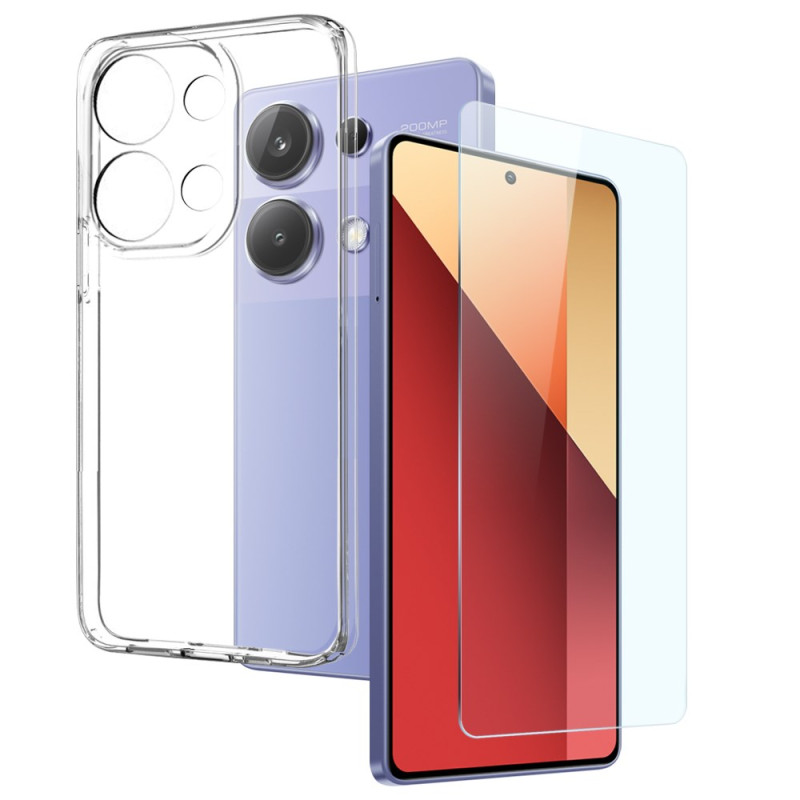 Capa transparente com proteção de ecrã Xiaomi Redmi Note 13 Pro 4G / Poco M6 Pro 4G