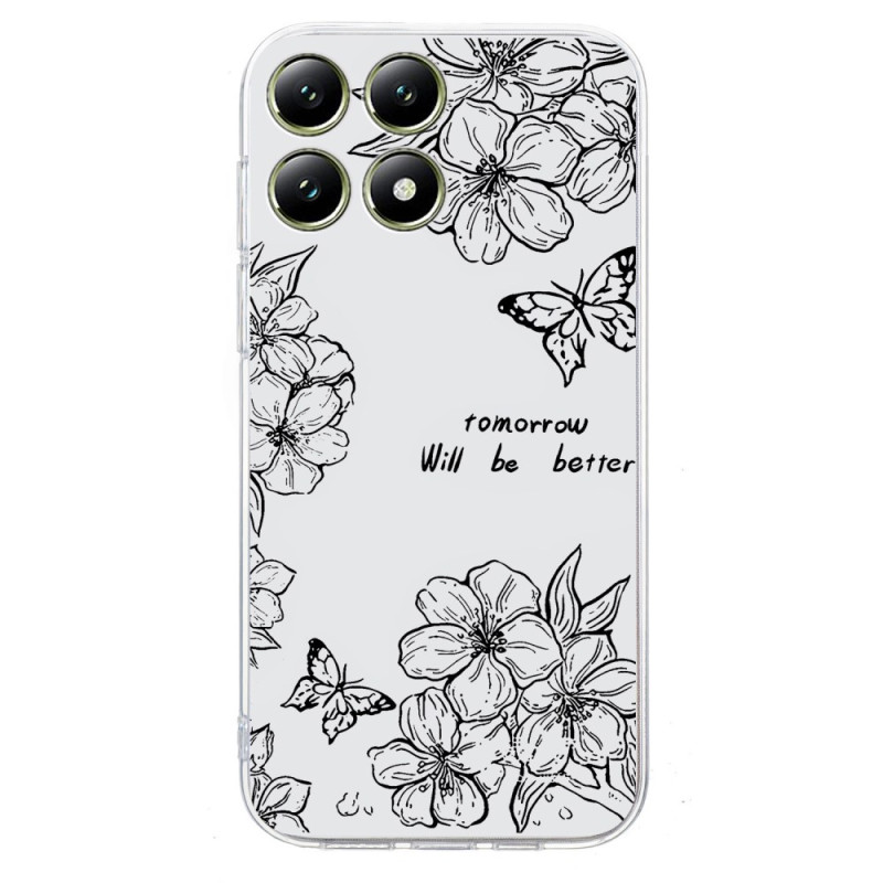 Capa Borboleta e Flores Xiaomi 14T Pro