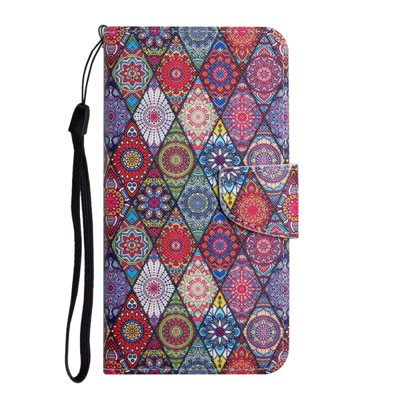 Capa com padrão caleidoscópico para Xiaomi Redmi 14C / Poco C75