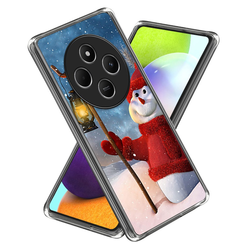 Capa de boneco de neve com camisola vermelha Xiaomi Redmi 14C / Poco C75