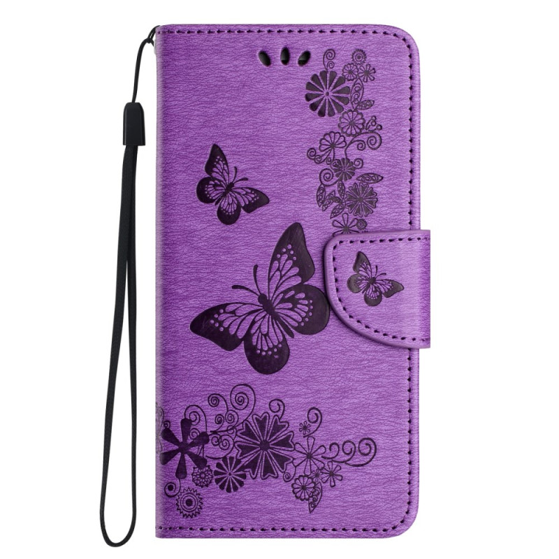 Capa Xiaomi Redmi 14C / Poco C75 Texturizada Borboletas