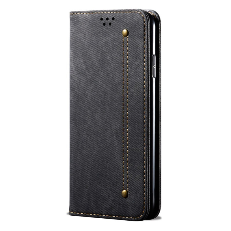 Capa Flip Cover Xiaomi Redmi 14C / Poco C75 Efeito Jeans