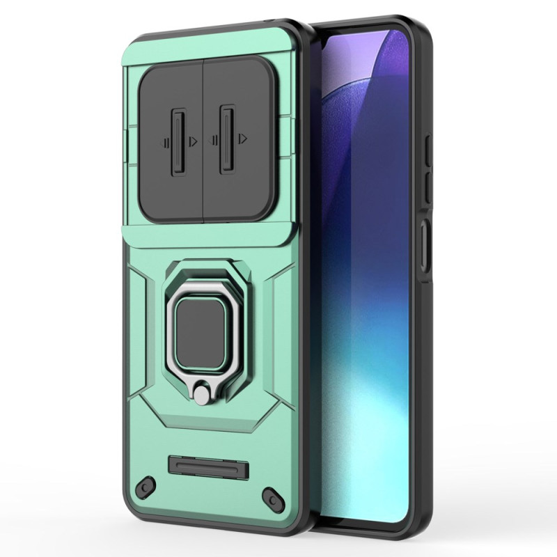 Capa resistente a anéis Xiaomi Redmi 14C / Poco C75 com protetor de protecção para lente