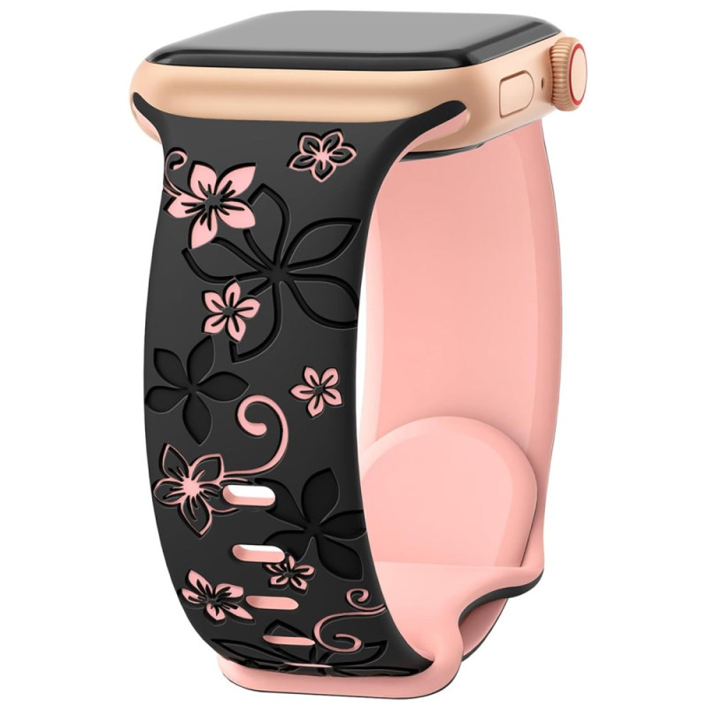 Pulseira para Apple Watch Series 46mm a 42mm / SE / Ultra 49mm Floral