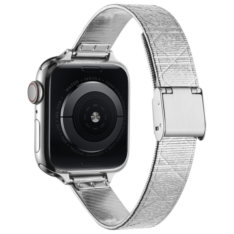 Pulseira para Apple Watch Series 46mm a 42mm / SE / Ultra 49mm em aço inoxidável