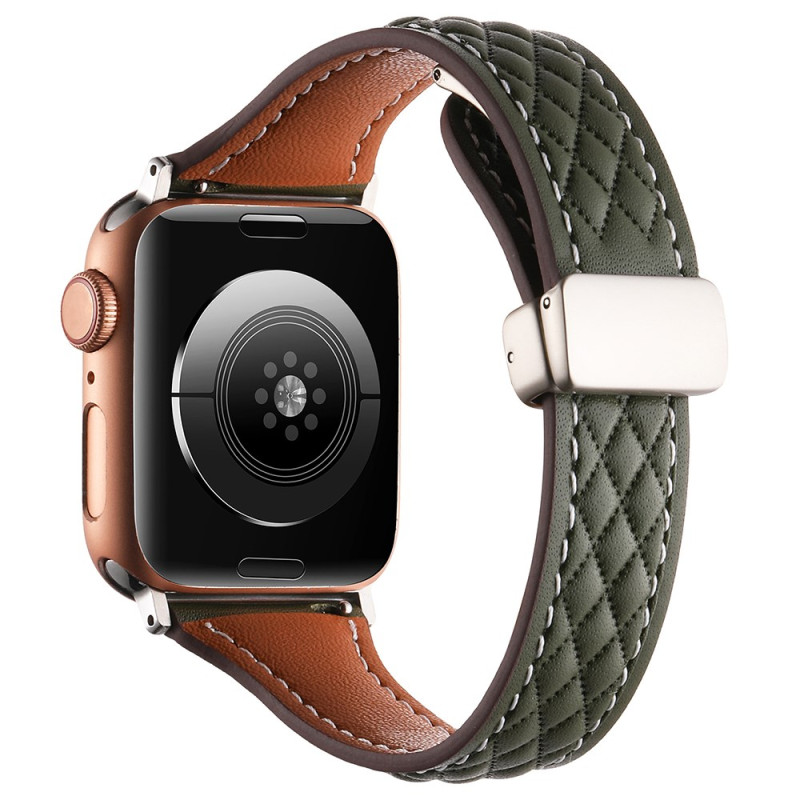 Pulseira para Apple Watch Series 46mm a 42mm / SE / Ultra 49mm Couro acolchoado KALEBOL