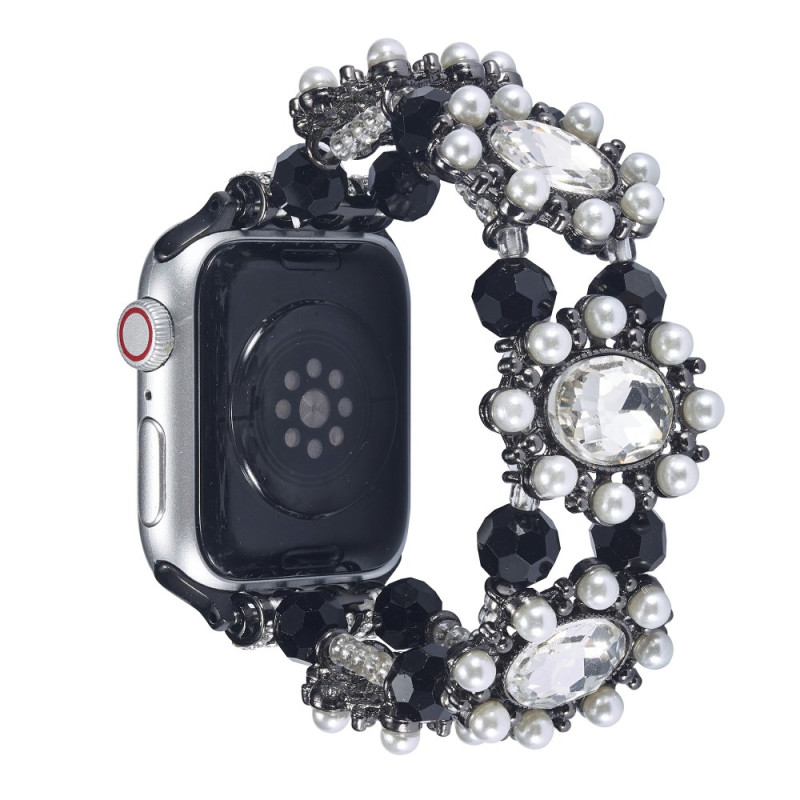 Pulseira para Apple Watch Series 46mm a 42mm / SE / Ultra 49mm Pérolas Reais