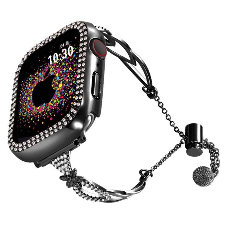 Pulseira para Apple Watch Series 46mm a 42mm / SE / Ultra 49mm Cobre e Strass