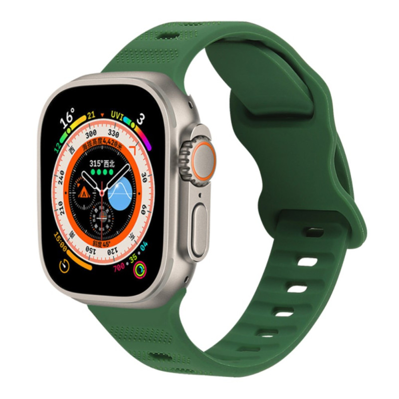 Pulseira para Apple Watch Series 46mm a 42mm / SE / Ultra 49mm Fivela Borboleta