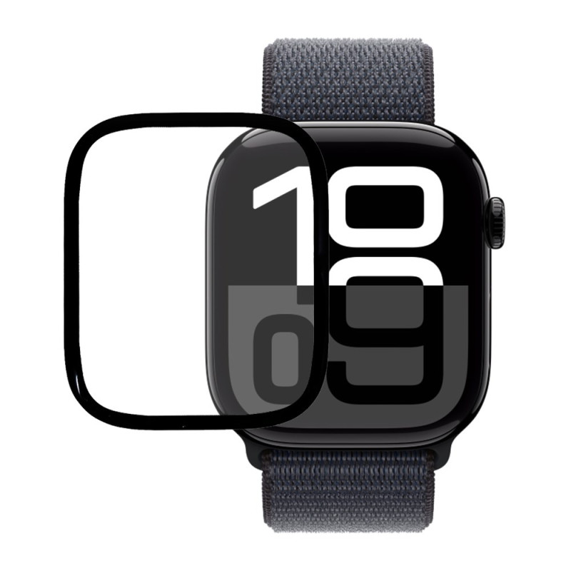 Protetor de ecrã Apple Watch Series 10 46mm Bordos pretos