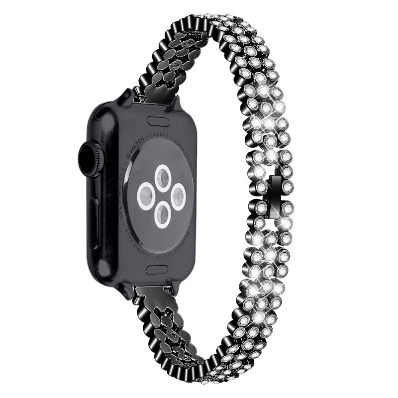 Pulseira para Apple Watch Series 42mm a 38mm / Series SE Brilhantes strass