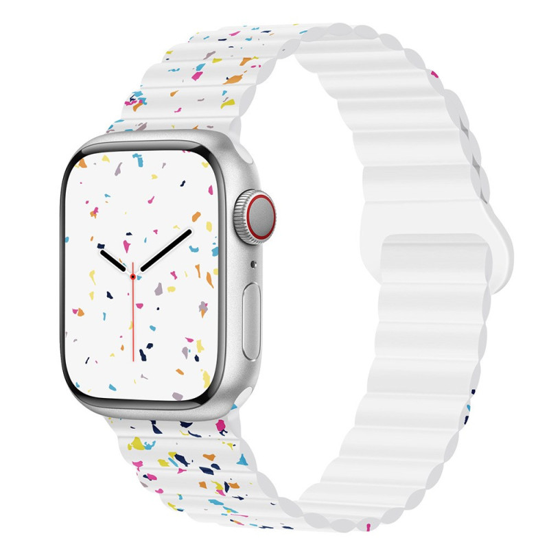 Pulseira para Apple Watch Série 42mm a 38mm / Série SE Onda colorida