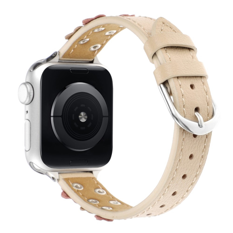 Pulseira para Apple Watch Series 42mm a 38mm / SE Series Floral Leather