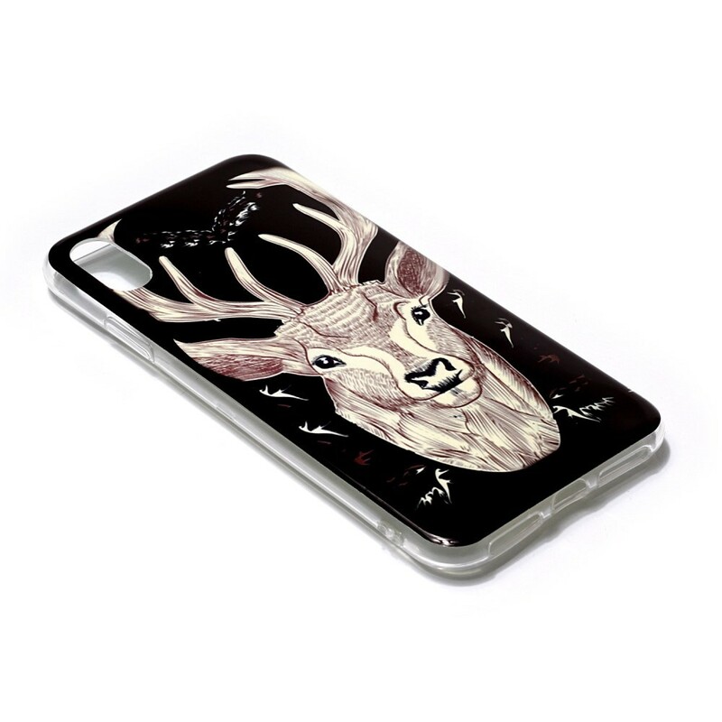 iPhone XS Max Case Majestic Stag Fluorescente