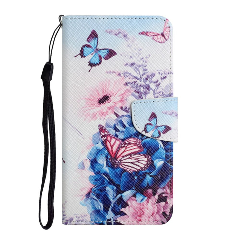 Capa Samsung Galaxy A06 Purple Butterflies (Borboletas roxas)