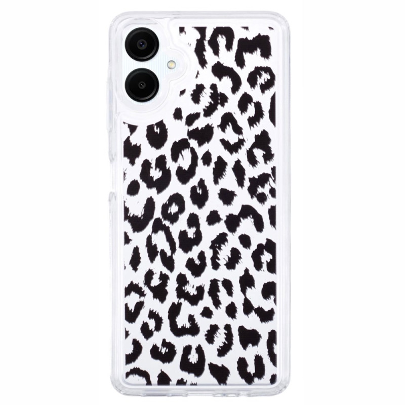 Capa com padrão de leopardo para Samsung Galaxy A06 Preto