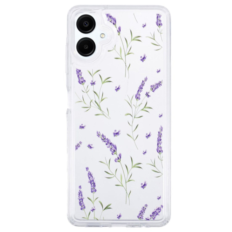 Capa transparente com flores para Samsung Galaxy A06