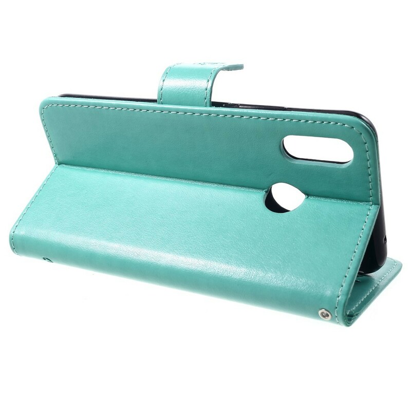 Capa Huawei P Smart Plus Borboletas e Flores com Bracelete