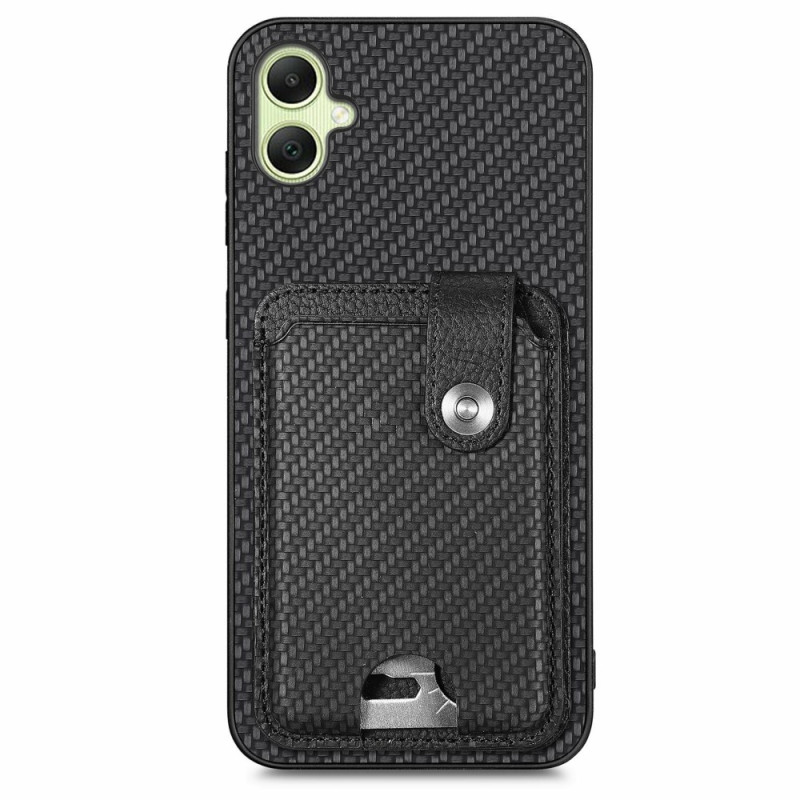 Capa e porta-cartões em fibra de carbono para Samsung Galaxy A06