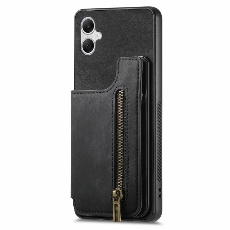 Capa de efeito camurça para Samsung Galaxy A06 com suporte para cartão