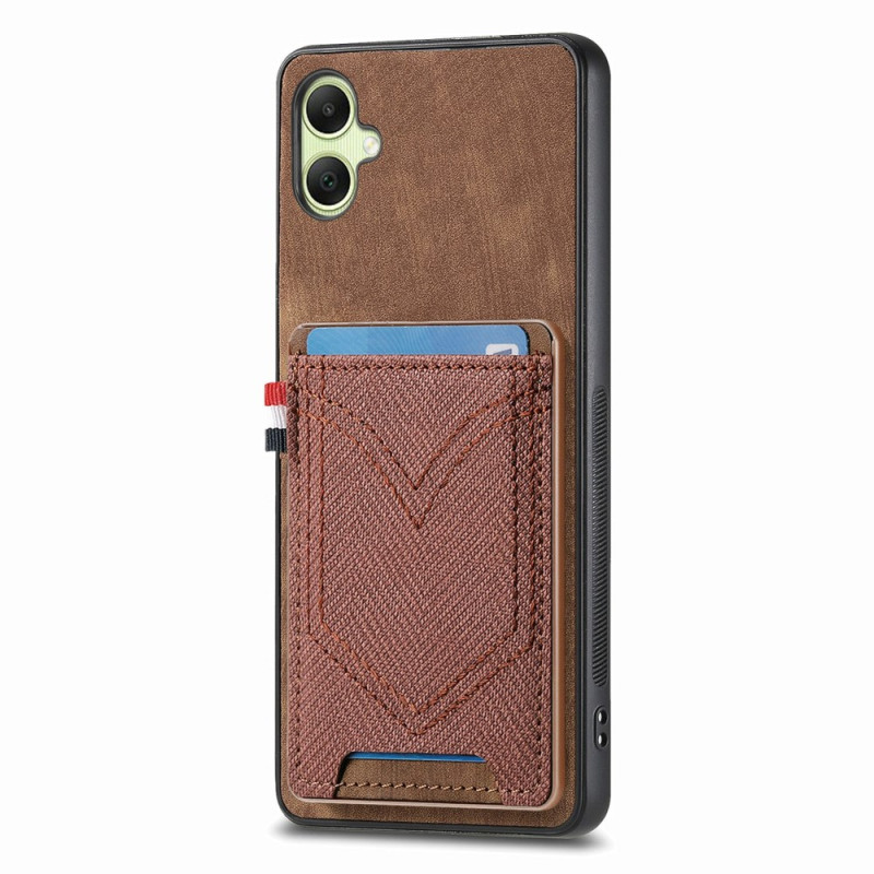 Capa e porta-cartões Retro para Samsung Galaxy A06 Jeans