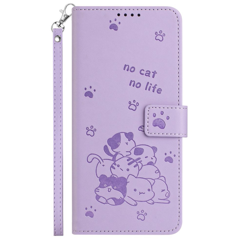 Capa Samsung Galaxy A06 Pattern Cats with Lanuere