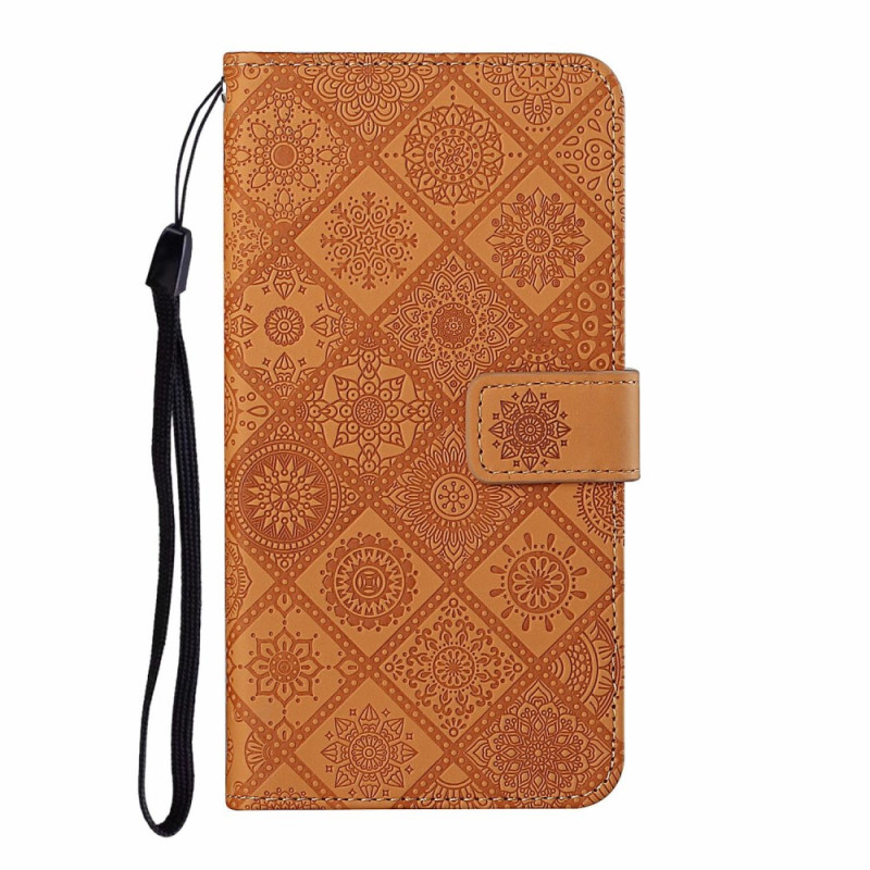 Capa com cordão para Samsung Galaxy A06 Patchwork