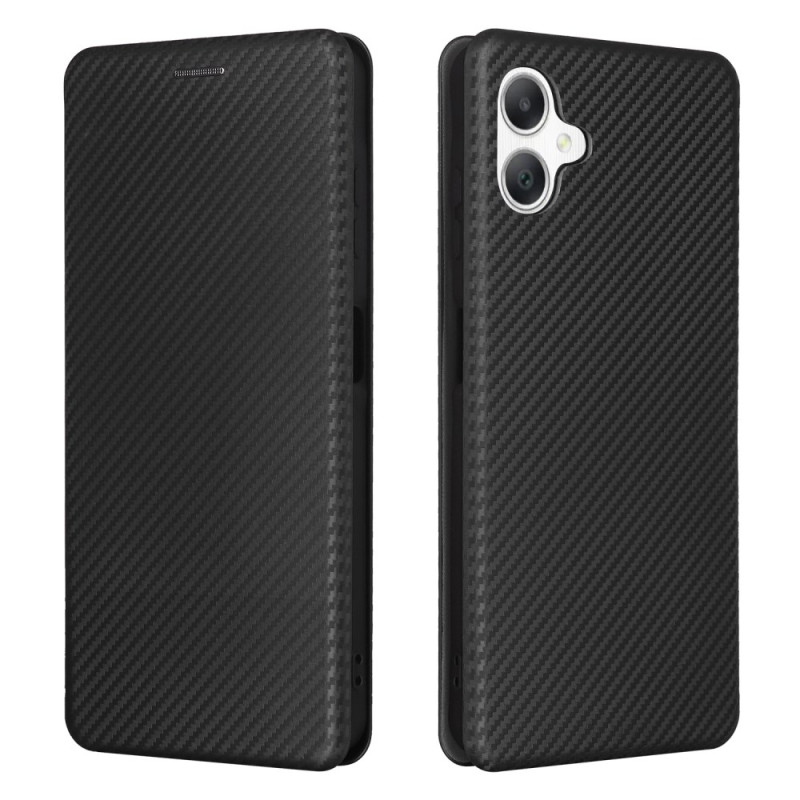 Capa Flip Cover Samsung Galaxy A06 Fibra de Carbono