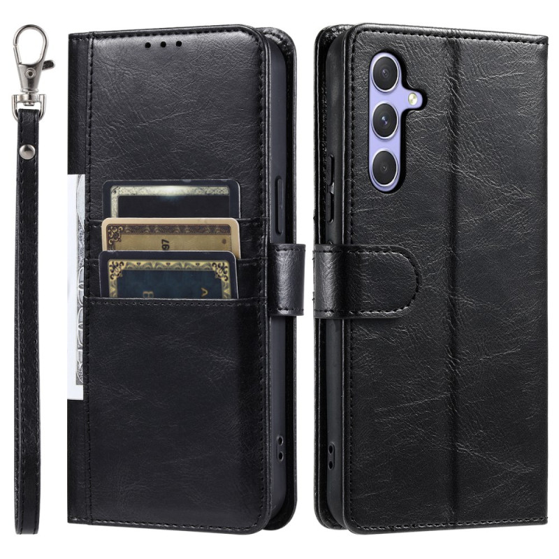 Capa Samsung Galaxy A36 5G 6 com suporte para cartão e cordão de pescoço