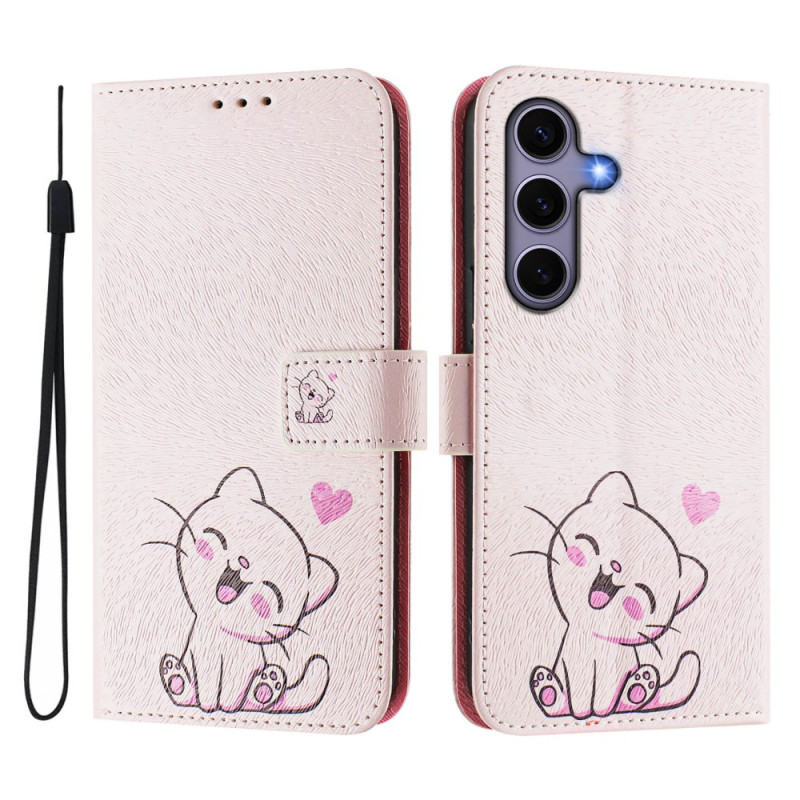 Capa para Samsung Galaxy S25 5G Kitten Strap