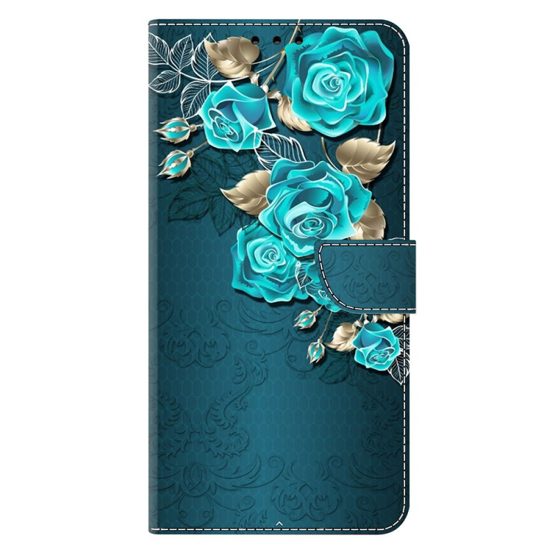 Capa Samsung Galaxy S25 5G Azul Rosas