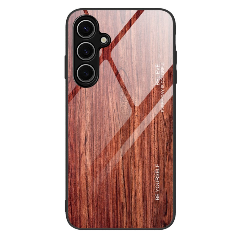 Capa dura para Samsung Galaxy S25 Vidro temperado Madeira