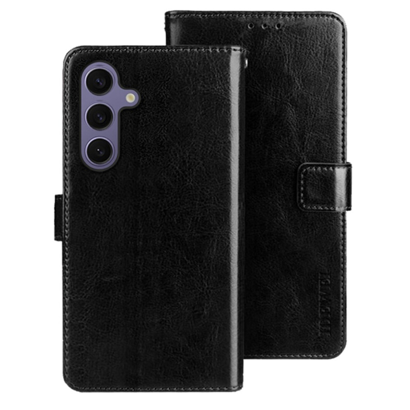 Capa de couro simulada para Samsung Galaxy S25 5G IDEWEI