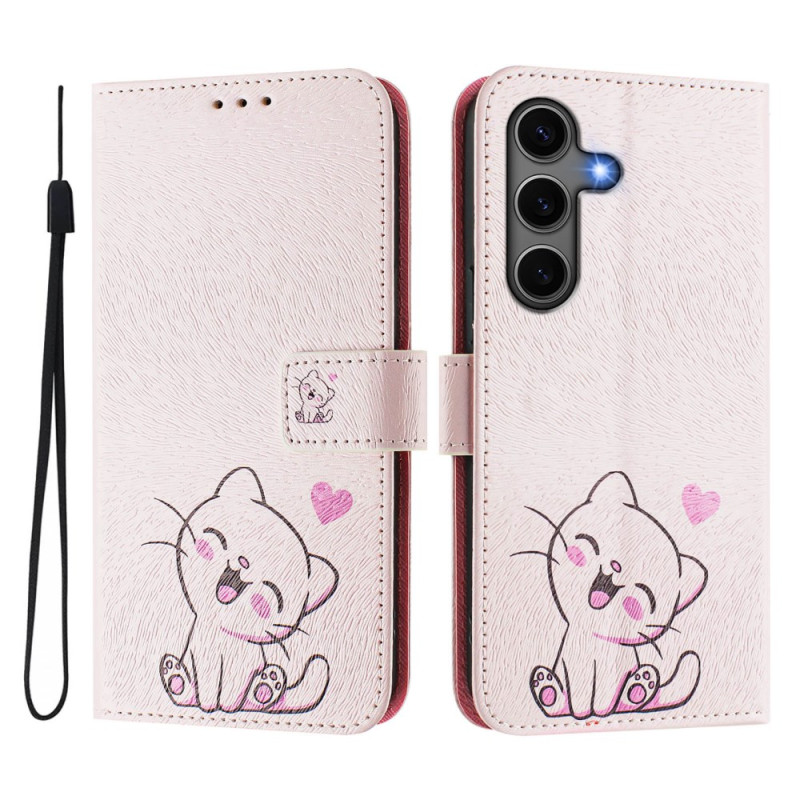 Capa para Galaxy S25 Plus 5G Kitten Strap