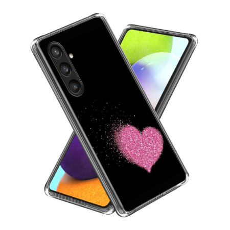 Capa coração cor-de-rosa...