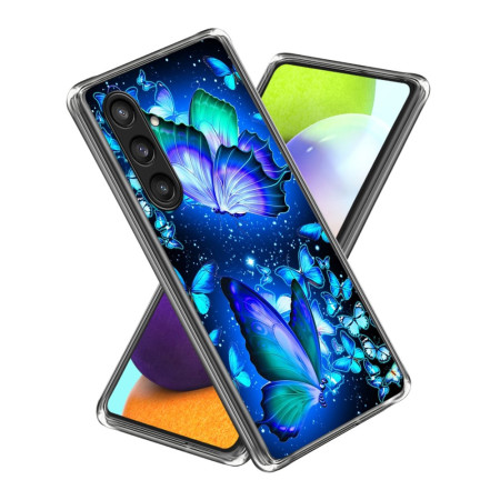 Capa azul borboletas para...