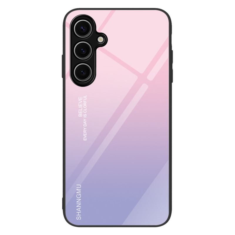 Samsung Galaxy S25 Plus 5G Capa Gradiente de Vidro Temperado Rosa Violeta