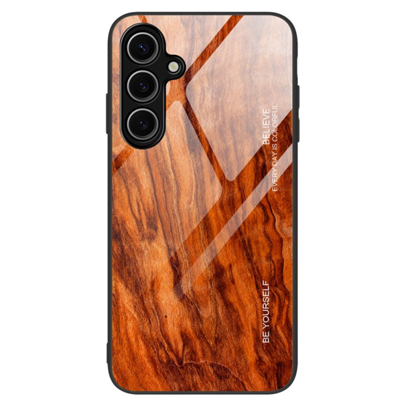 Samsung Galaxy S25 Plus 5G Capa de vidro de madeira dura