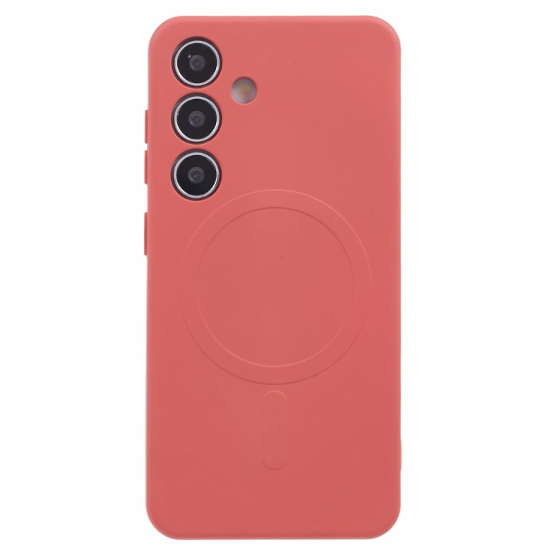 Capa de silicone MagSafe compatível com Samsung Galaxy S25 Plus 5G