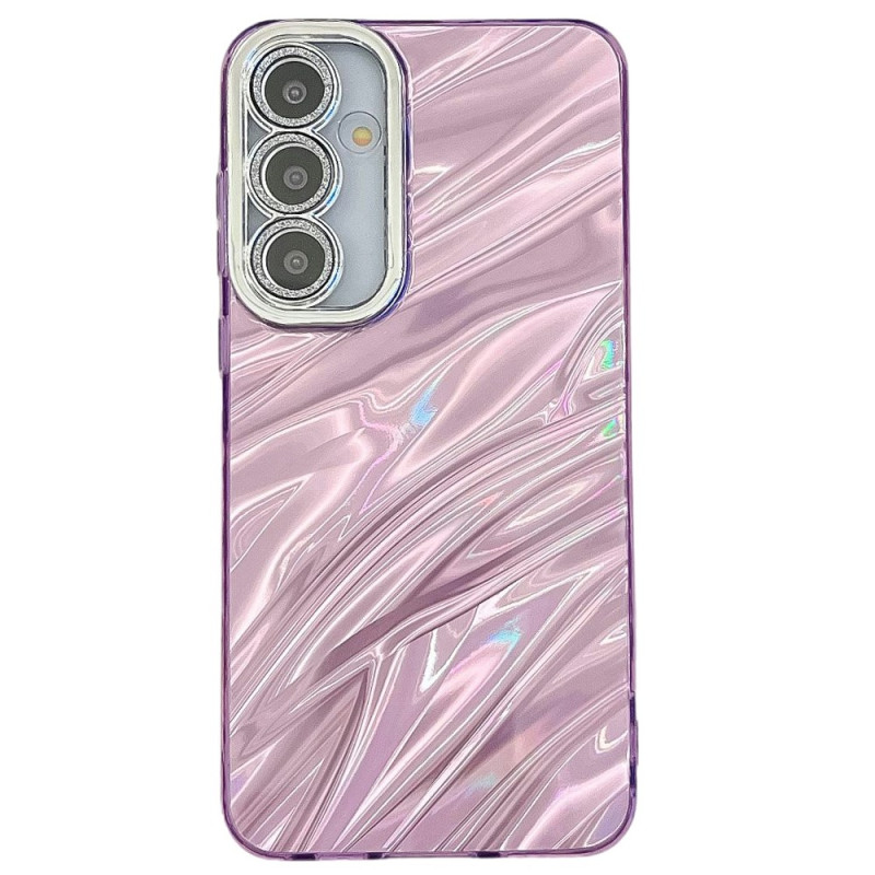 Samsung Galaxy S25 Plus 5G Capa com efeito metálico e película protetora para lentes