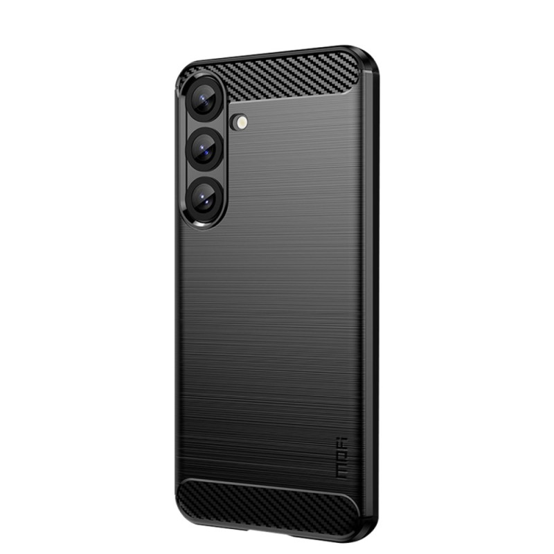 Capa para Samsung Galaxy S25 Plus 5G em fibra de carbono escovada MOFI