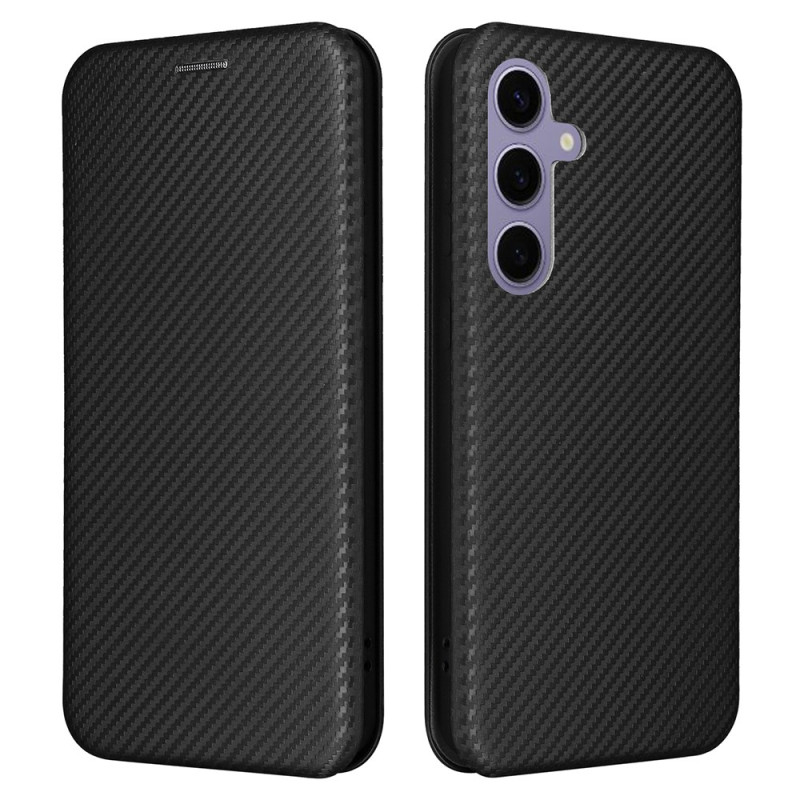 Capa Flip Cover Samsung Galaxy S25 Plus 5G Fibra de carbono